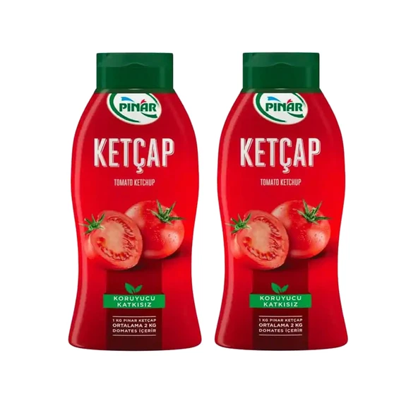 Pınar Ketçap 600 gr Tatlı x 2 Adet ürün görseli 1