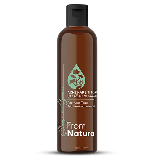 From Natura Çay Ağacı ve Lavanta Akne ve Siyah Nokta Karşıtı Tonik 200 ml ürün görseli 1