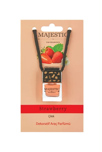 MAJESTİC OTO KOKUSU ÇİLEK 7 ML - DEKORATİF ARAÇ PARFÜMÜ ürün görseli 1