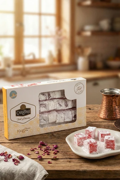Glutensiz Güllü Lokum 500 Gram ürün görseli 1