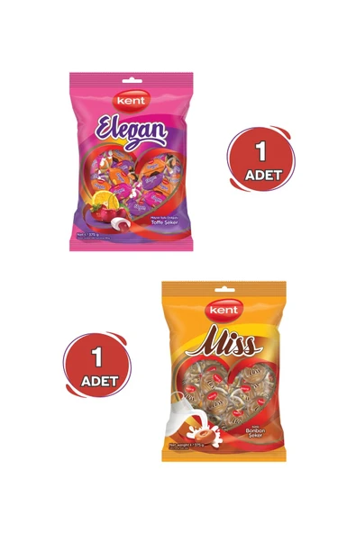 Elegan ve Misbon Sütlü Bayram Şekeri (375 Gr x 2 Adet) ürün görseli 1