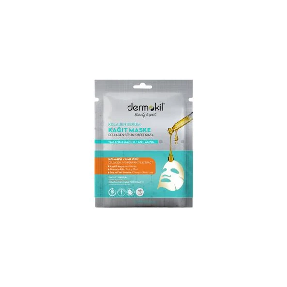 Dermokil Kolajen Serum Kağıt Maske Yaşlanma Karşıtı 23 g ürün görseli 1