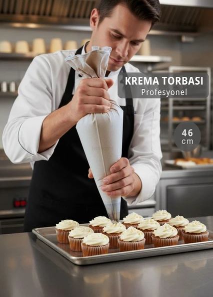 Profesyonel 46 cm Krema Torbası Bez– Seri Üretim ve Hızlı Pasta Kaplama ürün görseli 1