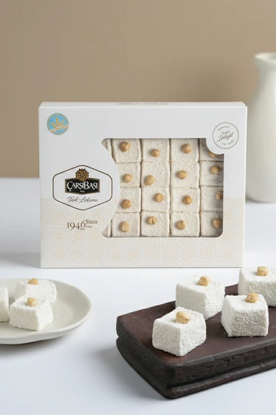 Glutensiz Fındıklı Basma Sultan Lokum 900 gram ürün görseli 1