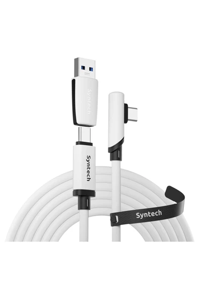 16FT VR Link Kablosu Meta Quest 3/3S/2/Pro ve Pico 4 Uyumlu USB 3.0 PC SteamVR BEYAZ ürün görseli 1