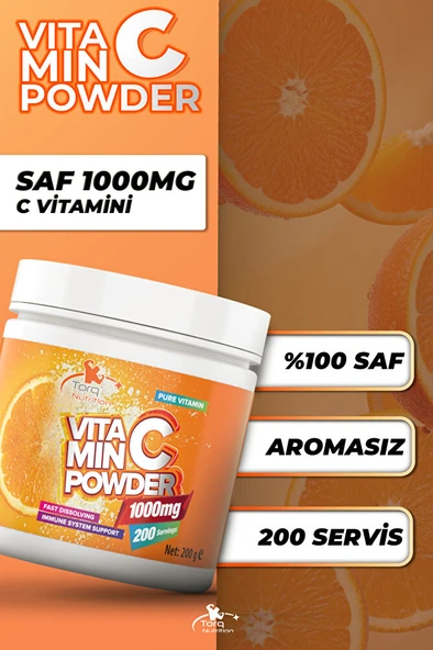 Vitamin C Powder (1000 MG) 200 gr - Resim 2