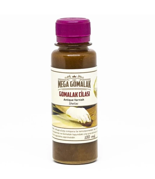 PTTAVM: Doğal Ahşap Cilası Gomalak 100 ml Antik Vernik Shellac