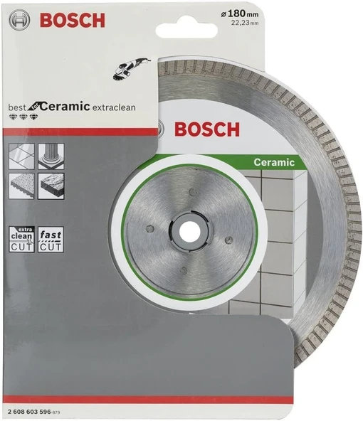 Bosch Best Serisi Seramik İçin Turbo Segman Elmas Kesme Diski 180x22,23x1,6x7 mm - 2608603596 ürün görseli 1