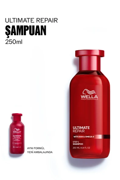 Wella Professionals Ultimate Repair Yıpranmış Saçlar İçin Saçı Ağırlaştırmayan Şampuan 250 ML ürün görseli 1