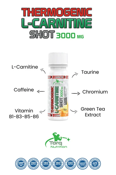 Thermogenic L-carnitine Shot 3000 Mg. Portakal ürün görseli 1