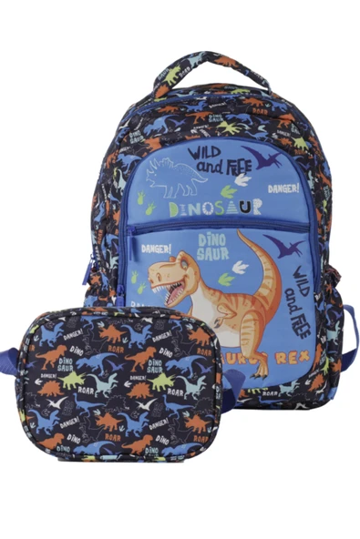 Dinosaur Okul Çantası ÇNT 5110/05 Okul Çantası ve Beslenme Seti ürün görseli 1