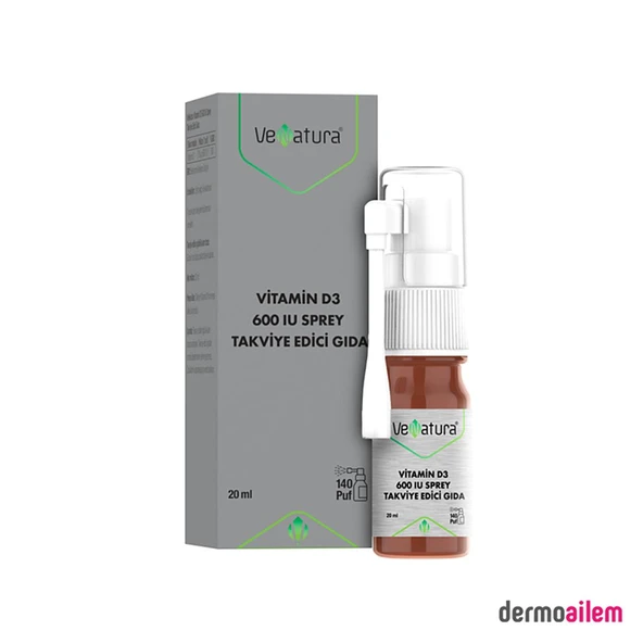 VeNatura Vitamin D3 600 IU Sprey 20 Ml ürün görseli 1