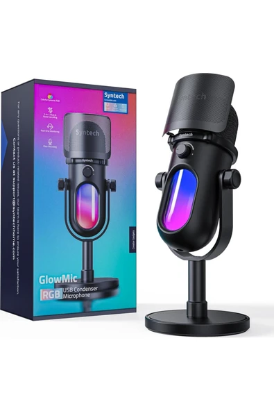 Glowmic USB Gaming Mikrofon RGB, PC ve PS5 Uyumlu, Yayın ve Podcast İçin ürün görseli 1