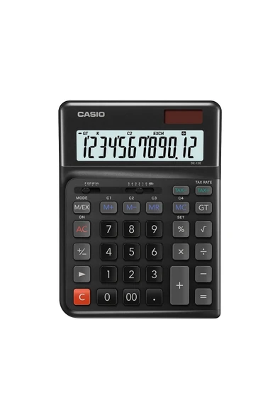 Casio De-12e-bk 12 Haneli Masaüstü Hesap Makinesi ürün görseli 1