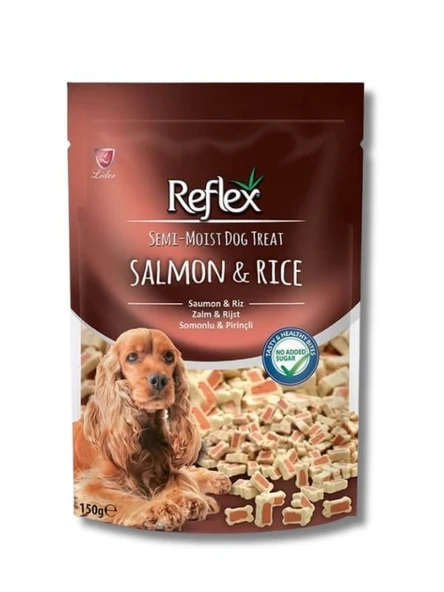 Reflex Somonlu ve Pirinçli Yarı Yumuşak Köpek Ödül Maması 150 gr ürün görseli 1