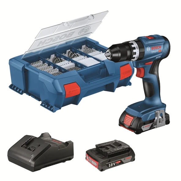 BOSCH GSB 18V-45,2X GBA 2.0AH,GAL 18V-40,AC ürün görseli 1