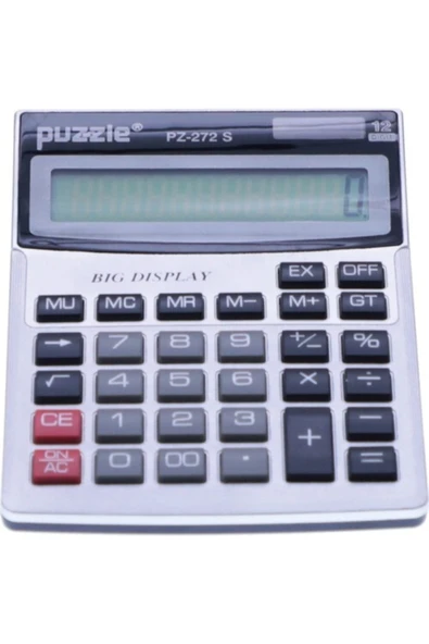 Puzzle 12 Haneli Hesap Makinesi (pz-272 S) ürün görseli 1