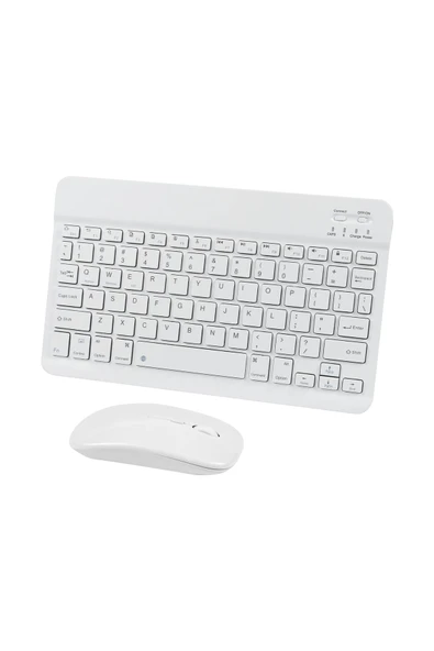 corcishop Samsung Galaxy Tab S6 Lite P610 / Sm-p620 Ile Uyumlu Kablosuz Bluetooth Klavye Mouse Set ürün görseli 1