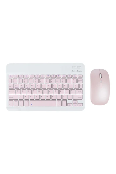 corcishop İpad Mini 2 7.9 inç Uyumlu Kablosuz Bluetooth Klavye+Mouse Set - Resim 2