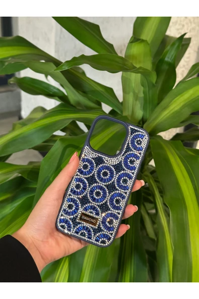 corcishop İphone 14 Pro Uyumlu Parlak Pırlanta Taşlı Elmas Işıltılı Lux Kılıf Kapak ürün görseli 1