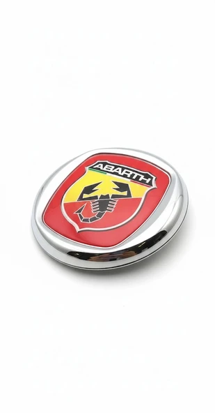 Abarth Metal Araç Amblemi Krom Çerçeveli Oto Panjur Bagaj Logo Arma ürün görseli 1