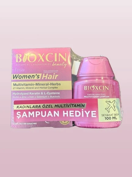 BİOXCIN WQMEN'S HAIR 30 TABLET+ŞAMPUAN HEDİYELİ ürün görseli 1