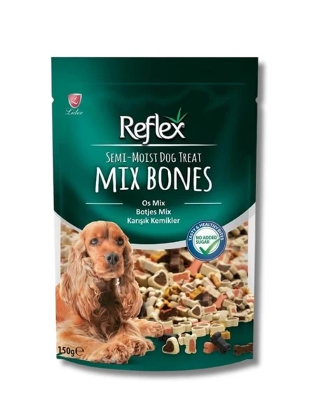 Reflex Karışık Kemikler Yarı Yumuşak Köpek Ödül Maması 150gr ürün görseli 1