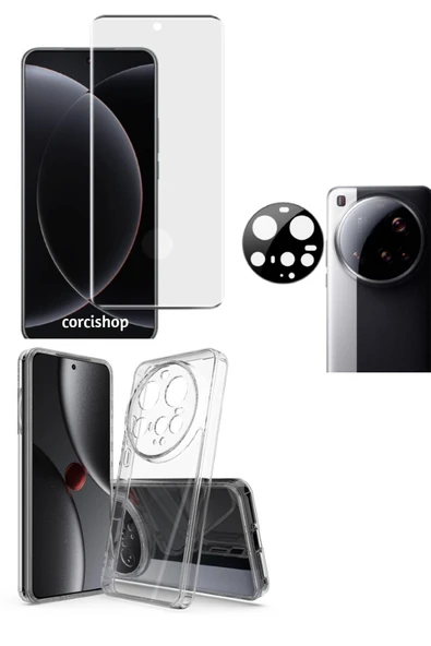corcishop Xiaomi Mi 15 Ultra Silikon Arka Kılıf + Kamera Lens Koruyucu + Nano Esnek Ekran Koruyucu ürün görseli 1