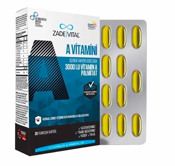 A Vitamini Blister 30 Kapsül ürün görseli 1