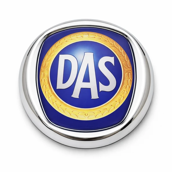 DAS 8x8 cm 3D Metal Oto Amblem Krom Çerçeveli Panjur Bagaj Logo Universal Araç Arması ürün görseli 1