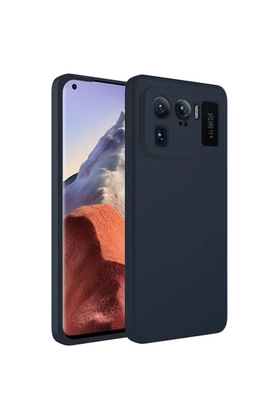 corcishop Xiaomi Mi 11 Ultra Kılıf Lansman Içi Kadife Silikon + Ekran Koruyucu Ped ürün görseli 1