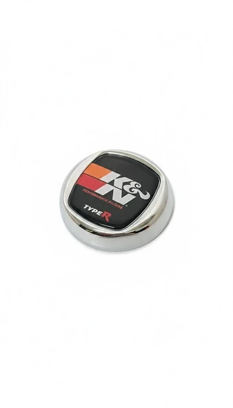 K&N Performance Type R Metal Araç Amblemi Krom Çerçeveli Oto Logo Arma ürün görseli 1