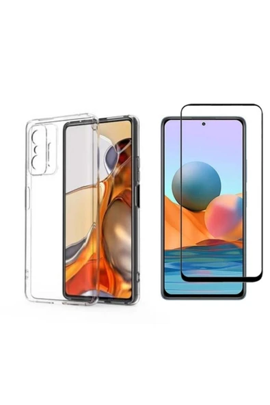 corcishop Xiaomi Mi 11t Pro Kamera Korumalı Premium Silikon Telefon Kılıfı + Tam Kaplayan Ekran Koruyucu Cam ürün görseli 1