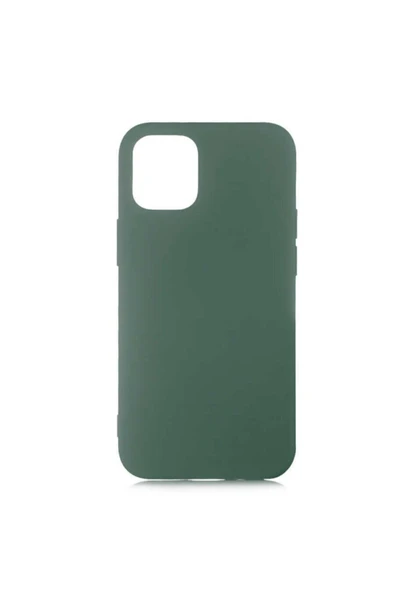 corcishop Apple Iphone 11 Ile Uyumlu Soft Silikon Kılıf (kadife Iç Yüzey) Koyu Yeşil ürün görseli 1
