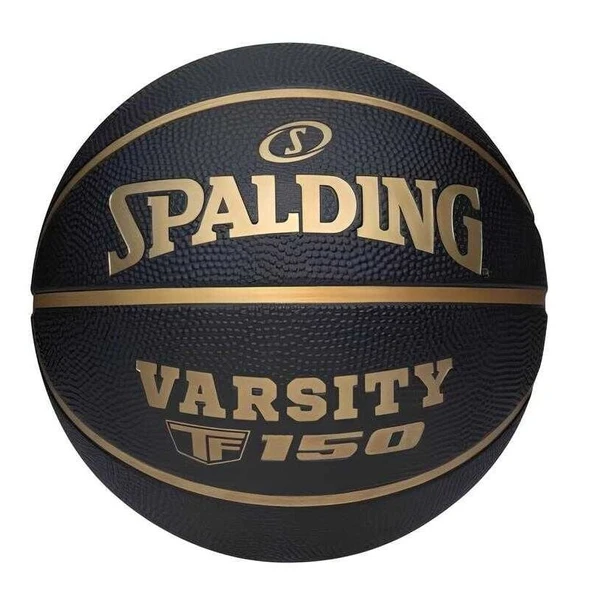Spalding Varsity Siyah Altın TF-150 SZ7 Basketbol Topu 85253Z ürün görseli 1