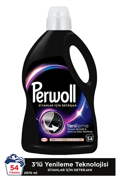 PERWOLL Yenileme & Hassas Sıvı Çamaşır Deterjanı 2970 ml (54 Yıkama) ürün görseli 1