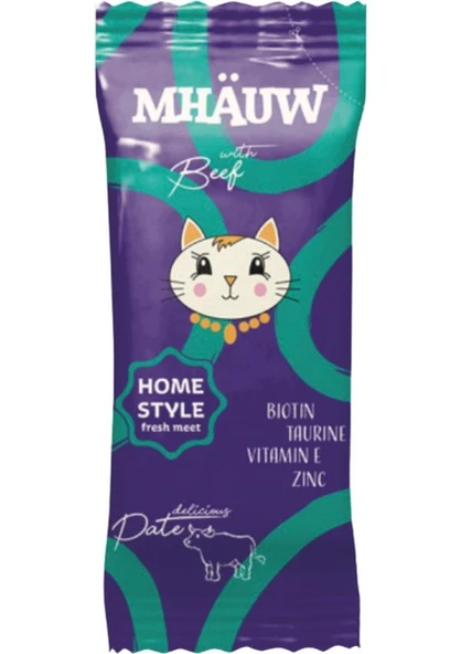 Mhauw Sığır Etli Kıyılmış Pouch Yetişkin Kedi Konservesi 80 Gr 33'lü Paket ürün görseli 1