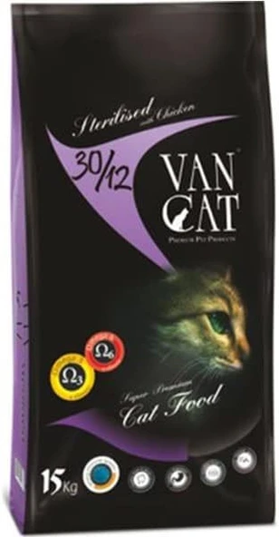 Vancat Sterilised Tavuklu Yetişkin Kedi Maması 15 kg ürün görseli 1