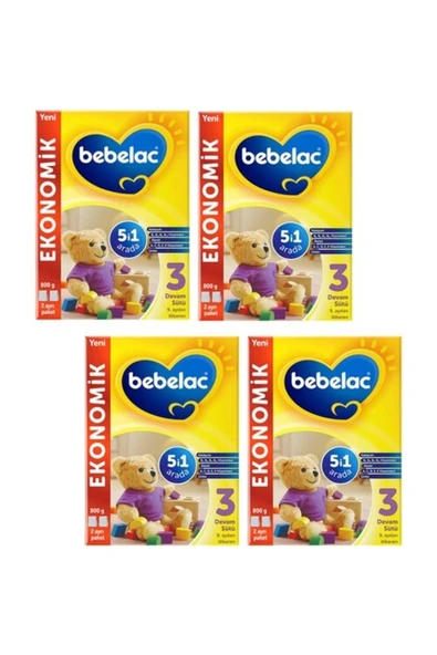 BEBELAC 3 800 GR 4ADET ürün görseli 1
