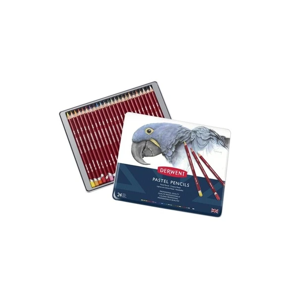 Derwent Soft Pastel Kalem 24'lü Set teneke kutu 32992 ürün görseli 1
