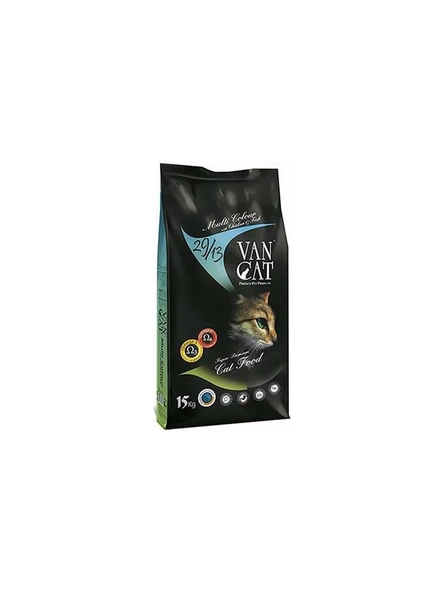 VanCat Tavuklu Balıklı Yetişkin Kedi Maması Renkli Taneli 15 kg ürün görseli 1