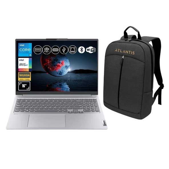 Lenovo Thinkbook G4+IAP | i5-1235U 8GB Ram 2TB SSD | FDos 16" WUXGA| 21CY006FTR ATL11 Notebook+Çanta ürün görseli 1