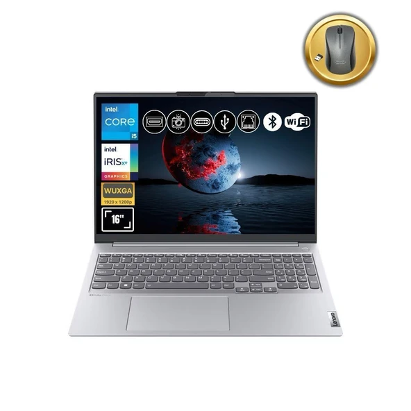 Lenovo Thinkbook G4| i5-1235U 8GB Ram 256GB SSD | FDos 16" WUXGA| 21CY006FTR ATL16 Notebook+Mouse ürün görseli 1