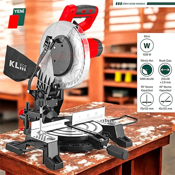 KL Eco Kleco Gönye Kesme Maknasi Ke255gk ürün görseli 1