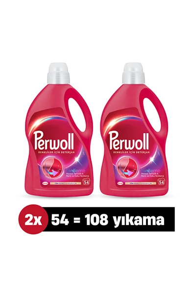 PERWOLL Hassas Sıvı Çamaşır Deterjanı Renkli 2.97L x 2'li Set (204 Yıkama) ürün görseli 1