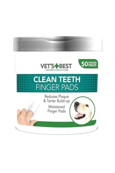 Vets Best Vet's Best Köpekler Için Diş Temizleme Parmak Pedi 50li ürün görseli 1
