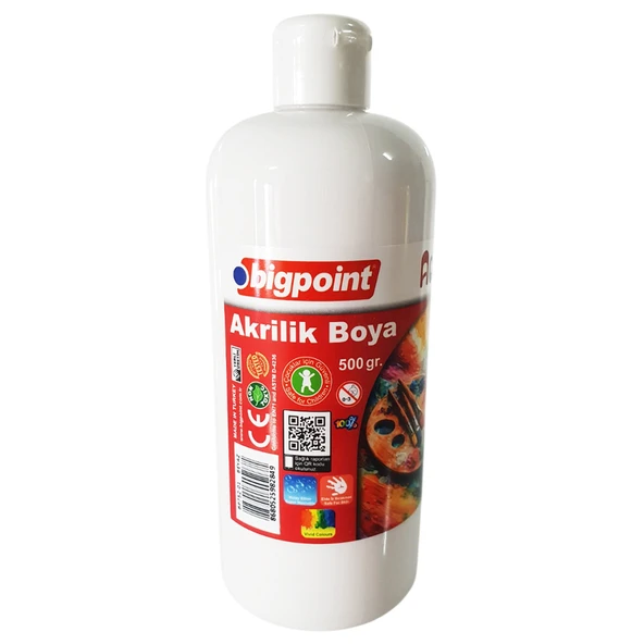 Bigpoint Akrilik Boya 500 gram Beyaz ürün görseli 1