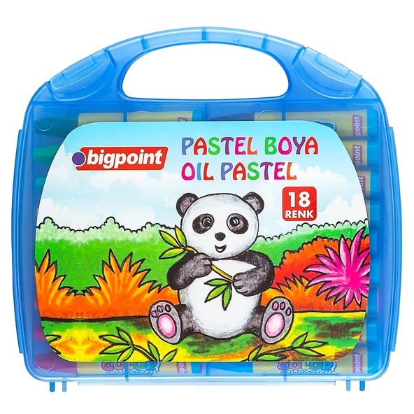 Bigpoint Pastel Boya 18 Renk - Mavi Çantalı ürün görseli 1