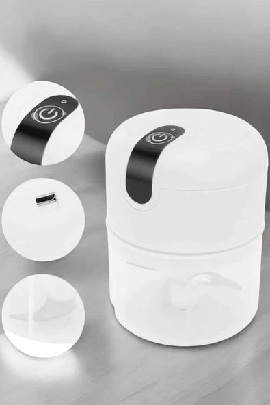 El Rondosu Mini Şarjlı Doğrayıcı Taşınabilir 250 ml - Resim 4