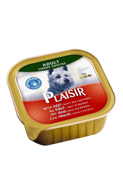 Plaisir Plaısır Biftek Ve Sebzeli Yetişkin Ezme Köpek Konservesi 150 Gr ürün görseli 1